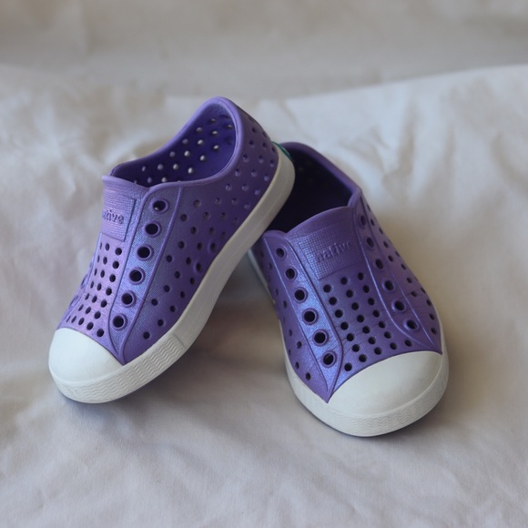 purple native shoes
